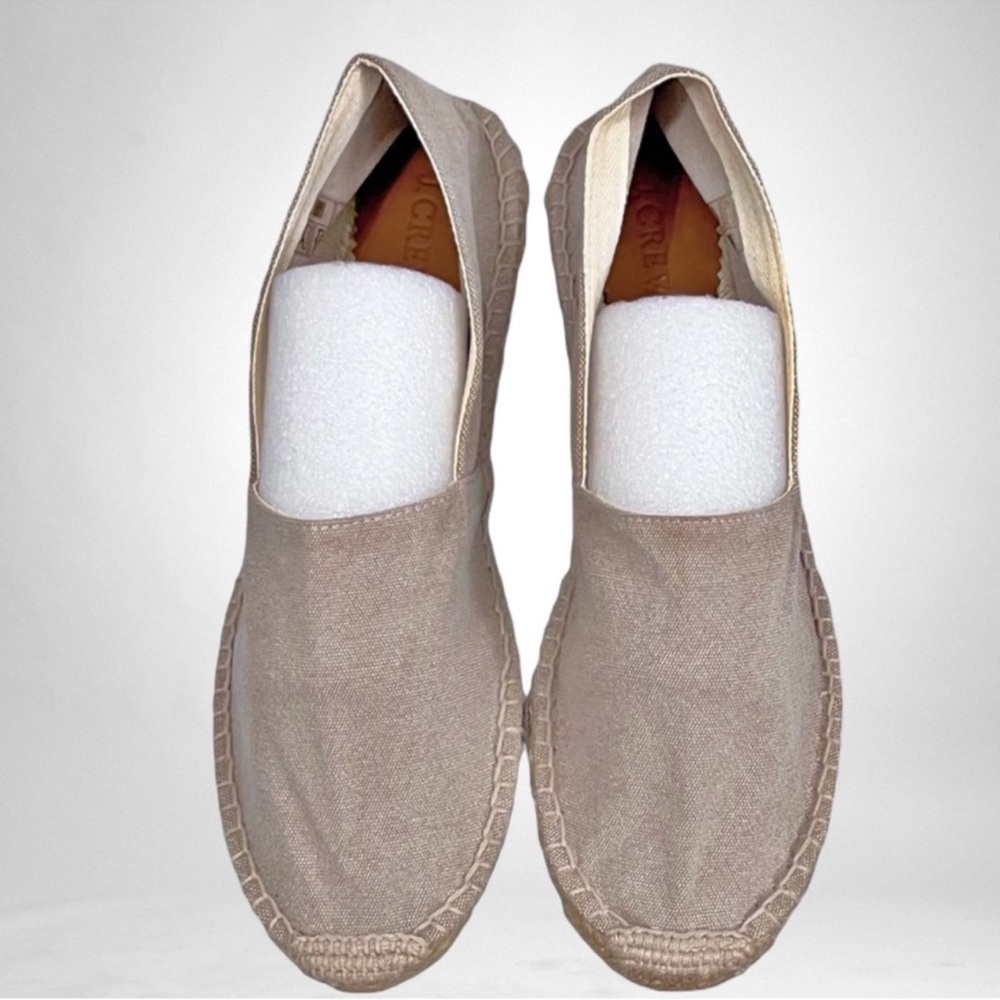 🛍️ bag 3 for 30! J.Crew Flat Canvas & Jute Espadrille Light Beige SZ 10